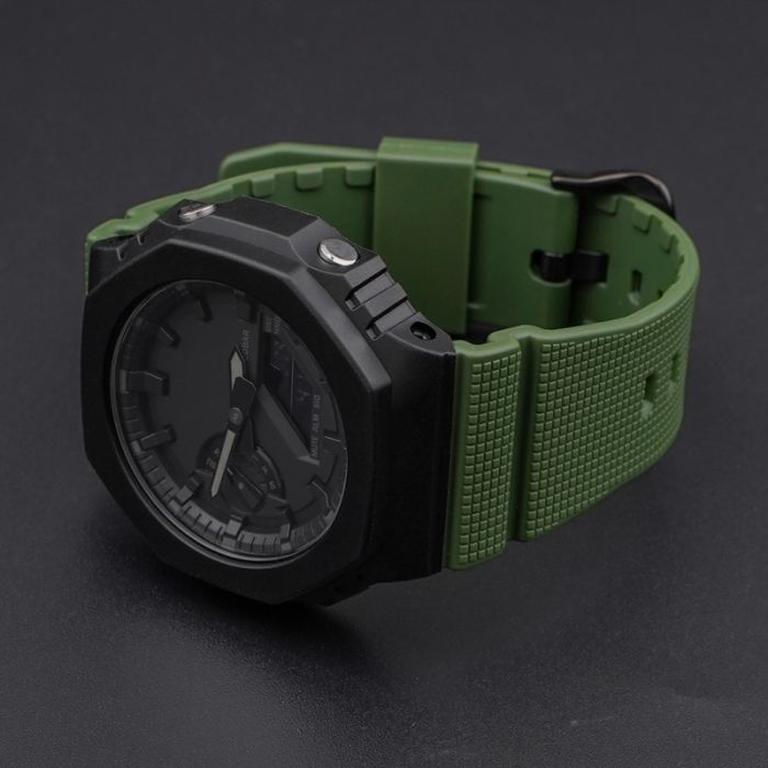 Ремешок для Casio G-Shock GM-2100 B Army Green BK