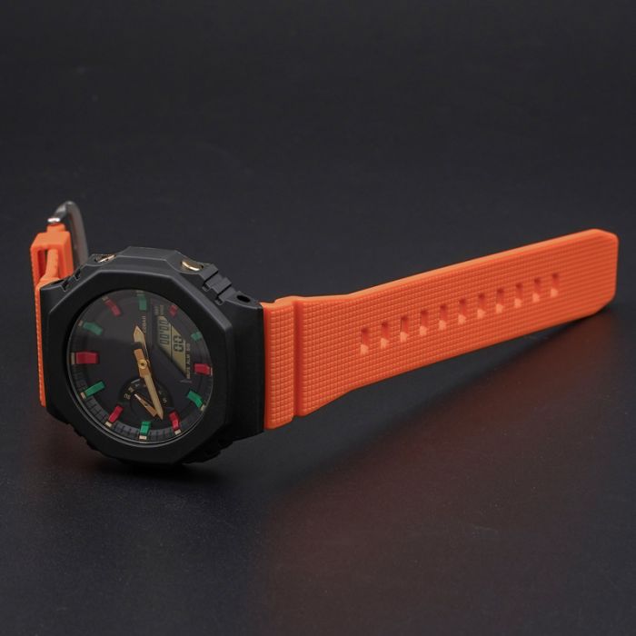 Ремешок для Casio G-Shock GM-2100 B Orange BK