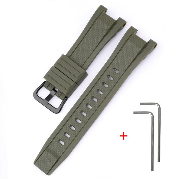 Ремешок для Casio G-Shock GST-W300 Army Green BK