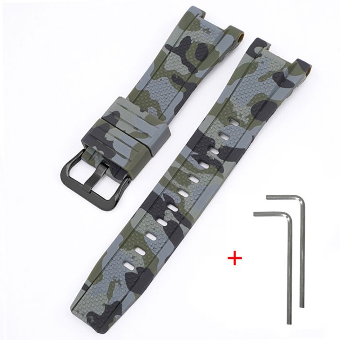 Ремешок для Casio G-Shock GST-W300 Camo Green BK