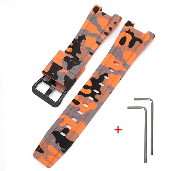 Ремешок для Casio G-Shock GST-W300 Camo Orange BK