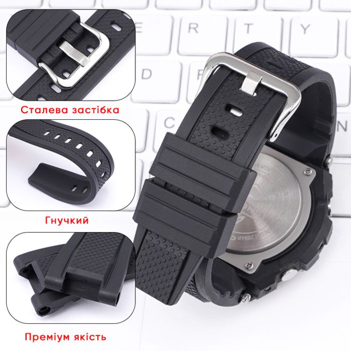 Ремешок для Casio G-Shock GST-W300 Red BK