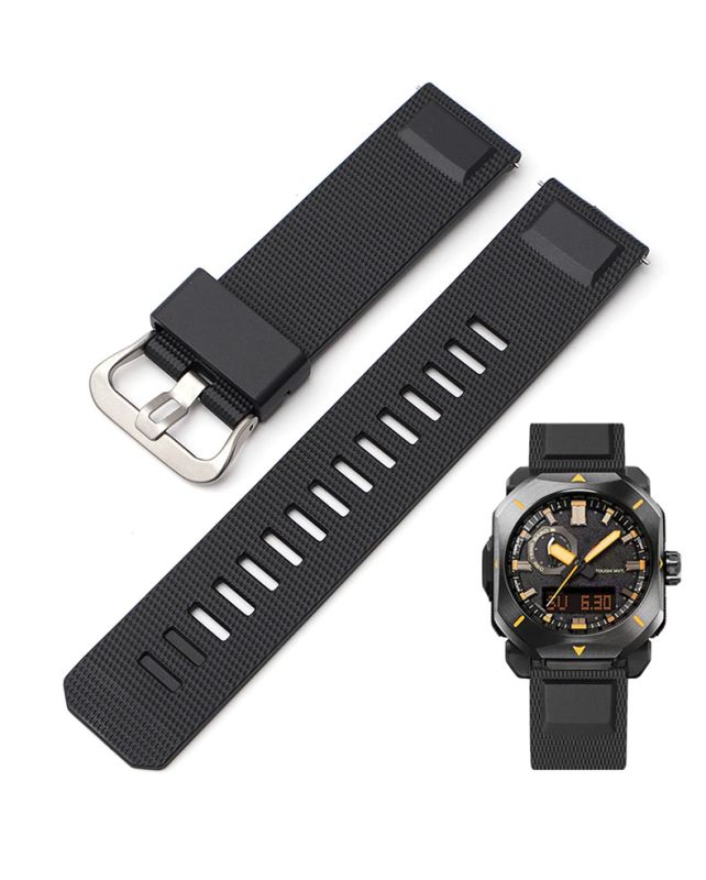 Ремешок для Casio Pro Trek PRW-6900Y Black SI