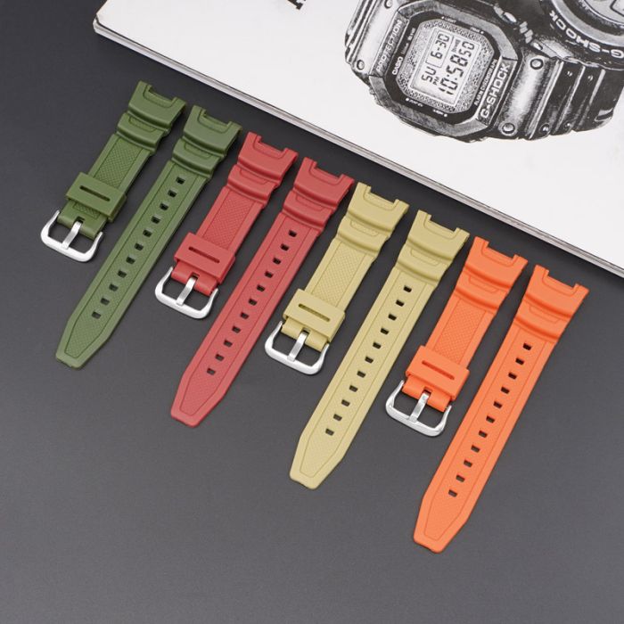 Ремешок для Casio SGW-100 Army Green SI