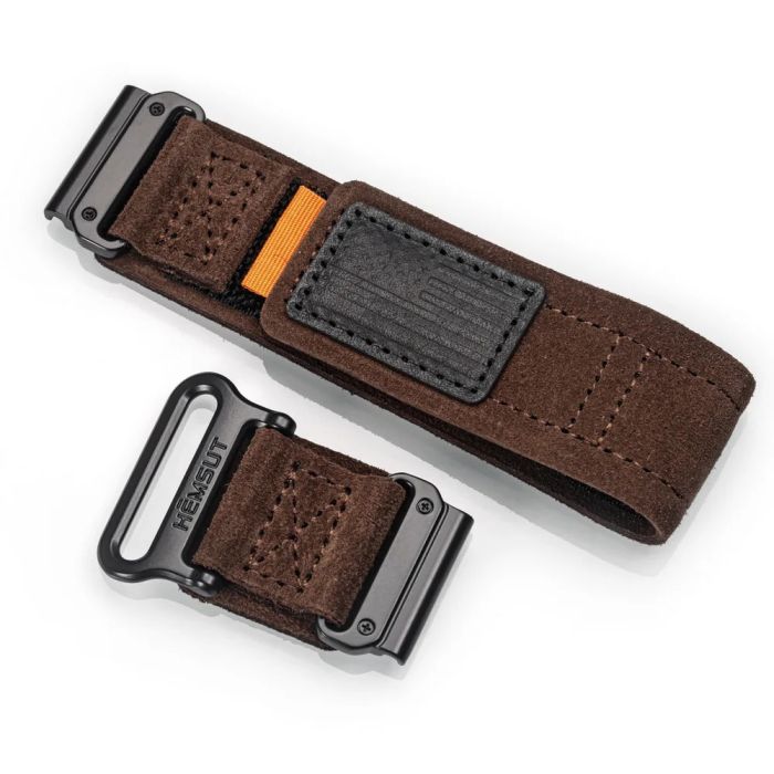 Ремешок для часов Hemsut HGA143 Suede Leather Garmin Brown 22 mm