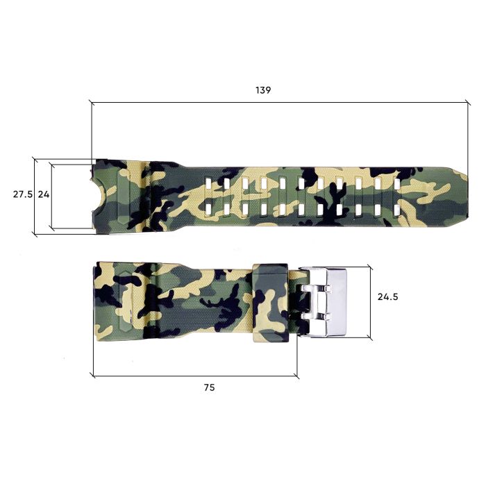 Ремешок для часов Skmei 1155/1155BCMGR Camo Green
