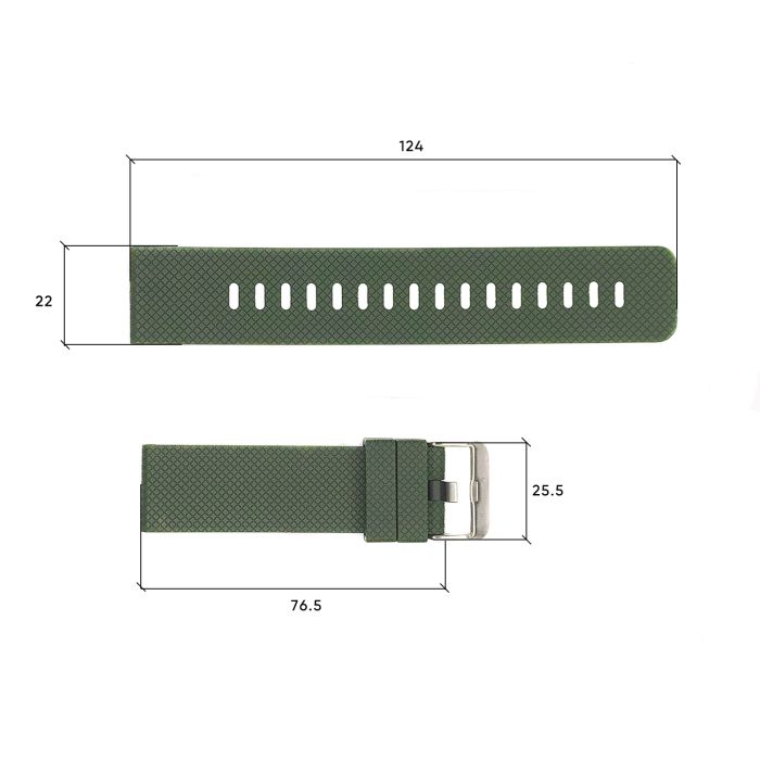 Ремешок для часов Skmei 1416/1418/1267/1285/1293/1426/1866/1894AG Army Green