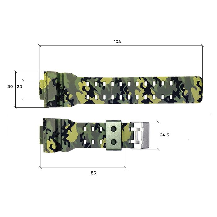Ремешок для часов Skmei 1688CMGN Camo Green