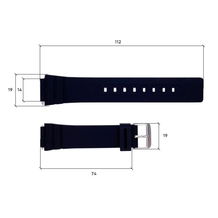 Ремешок для часов Skmei 1715BK Black
