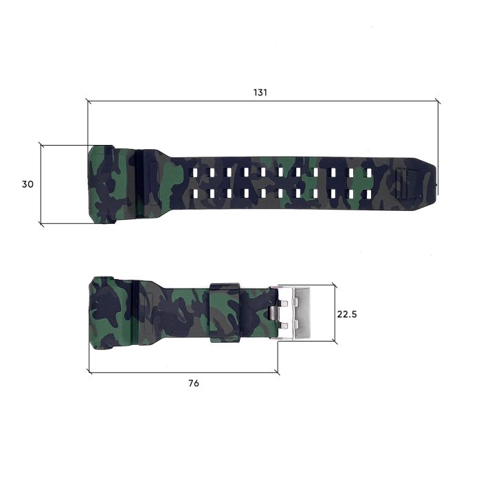 Ремешок для часов Skmei 1742CMGN Camo Green