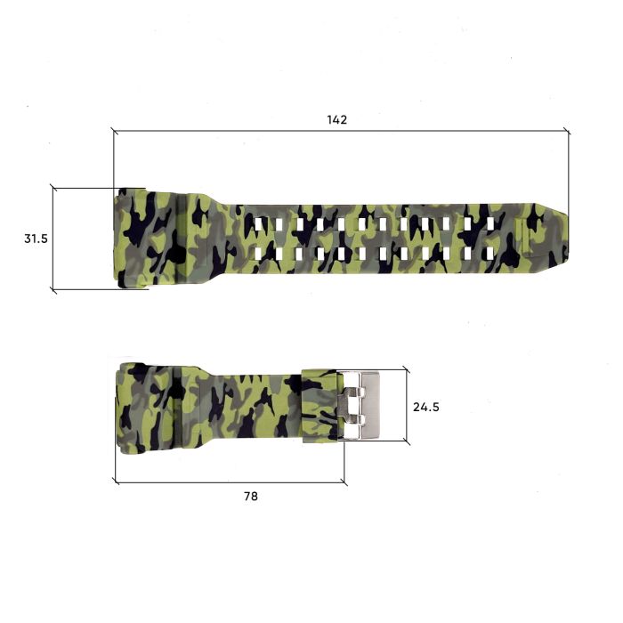 Ремешок для часов Skmei 1818CMGN Green Camo