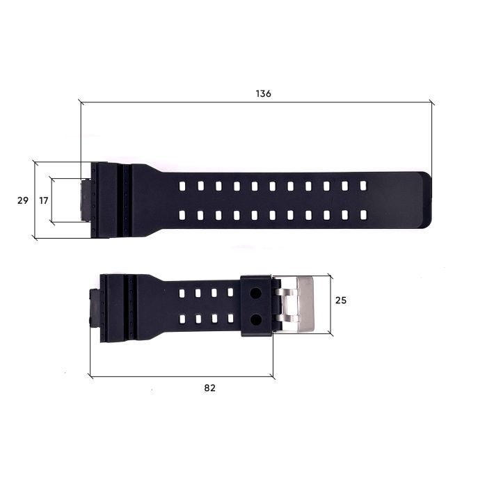 Ремешок для часов Skmei 1832/1834BK Black