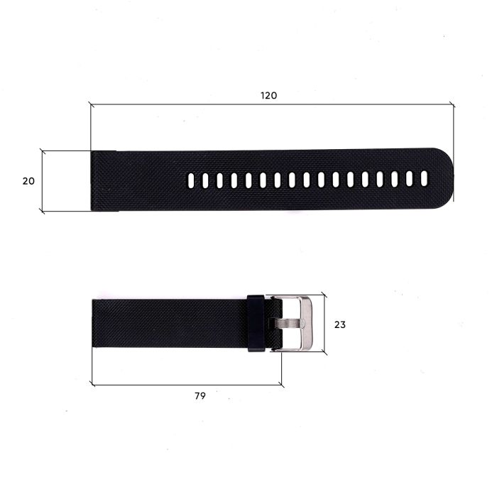 Ремешок для часов Skmei 1893BKBK Black-Black