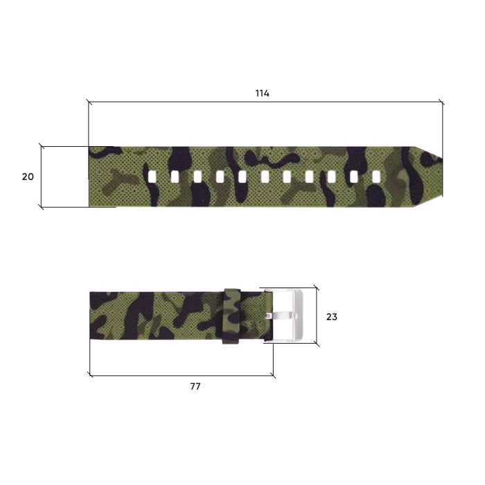 Ремешок для часов Skmei 1895CMGN Camo Green