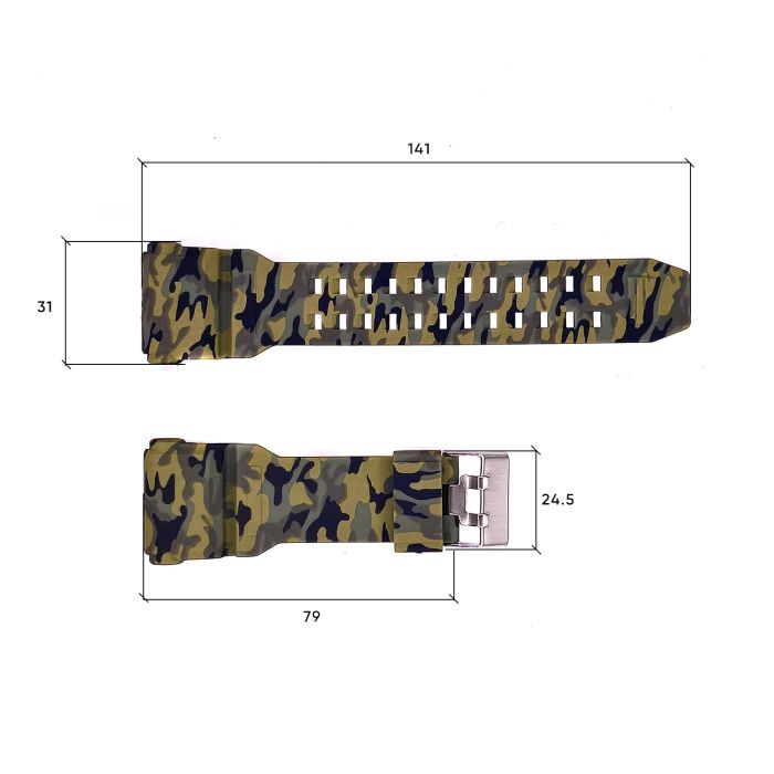 Ремешок для часов Skmei 1965CMGN Camo Green
