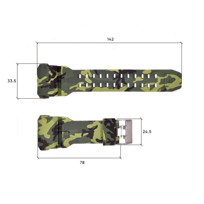 Ремешок для часов Skmei 1968CMGN Camo Green