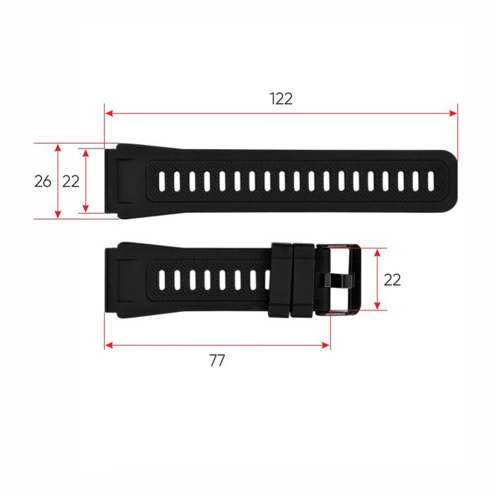Ремешок для смарт часов K22 Black