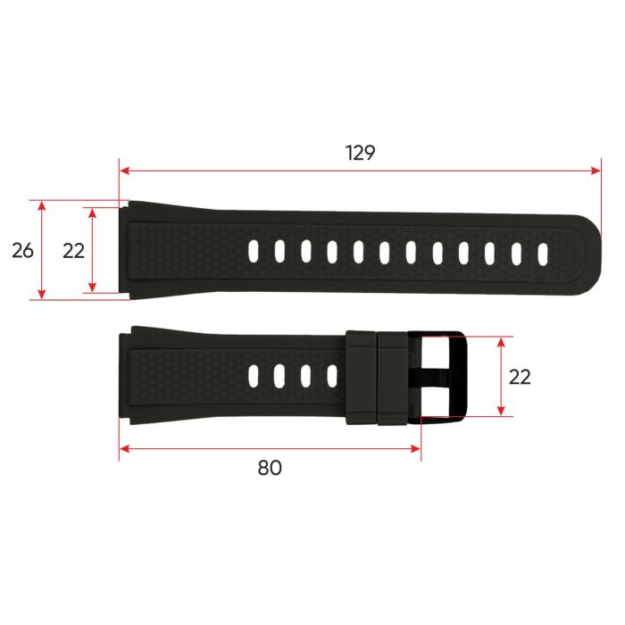 Ремешок для смарт часов K28H Black