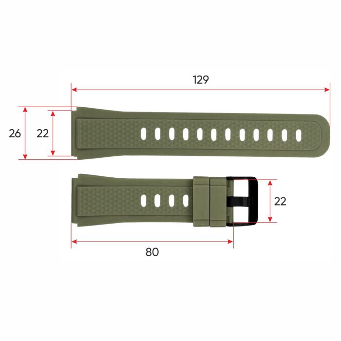 Ремешок для смарт часов Modfit Shockwave Army Green
