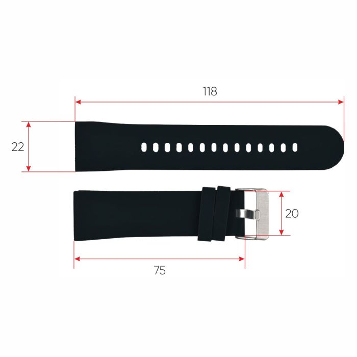 Ремешок для смарт часов ZL02D Black