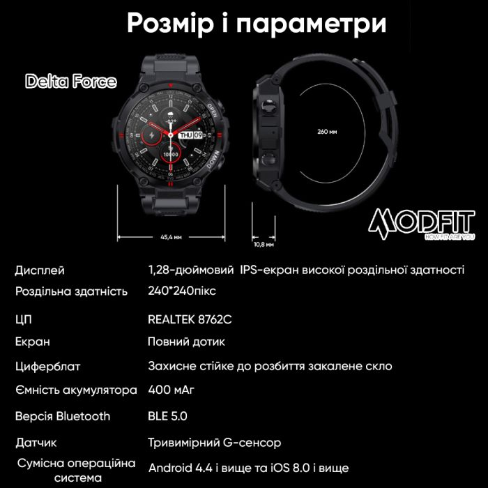 Modfit Delta Force Army Green 36 мм.