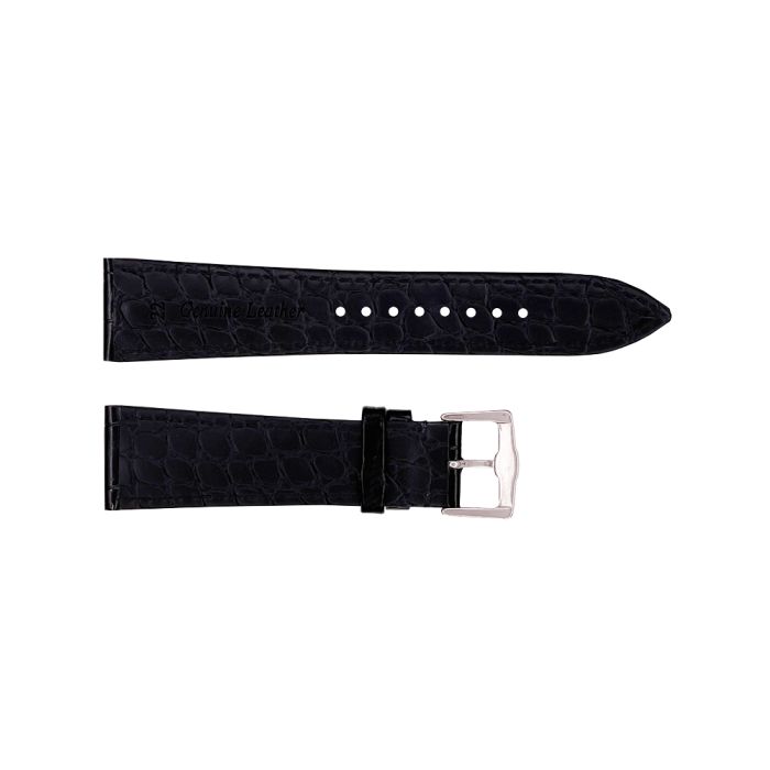 Кожаный ремешок Premium 22х18 мм. Black