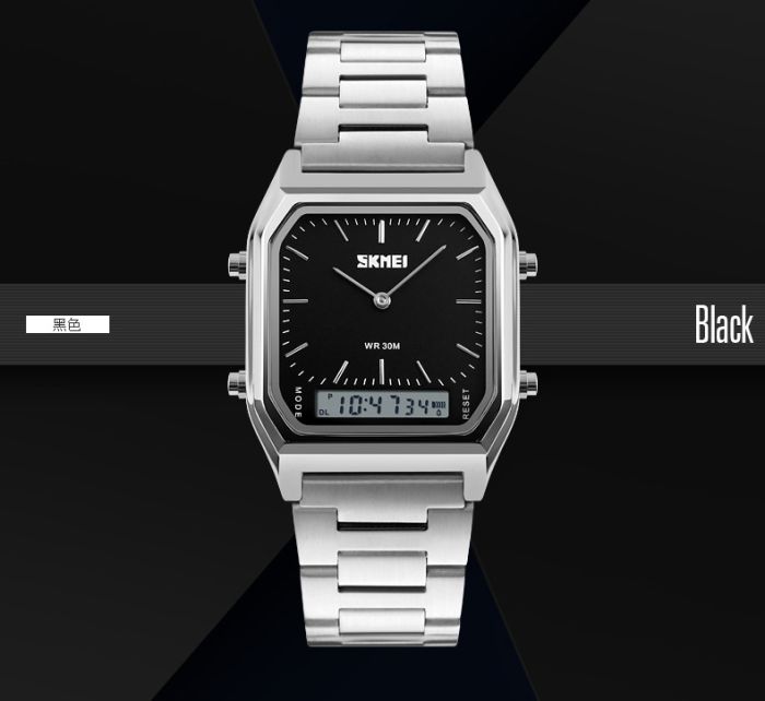 Skmei 1220SIBK Silver-Black