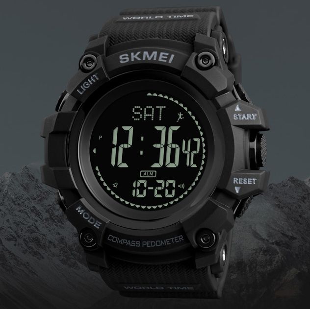 Skmei 1356BK Black + Compass