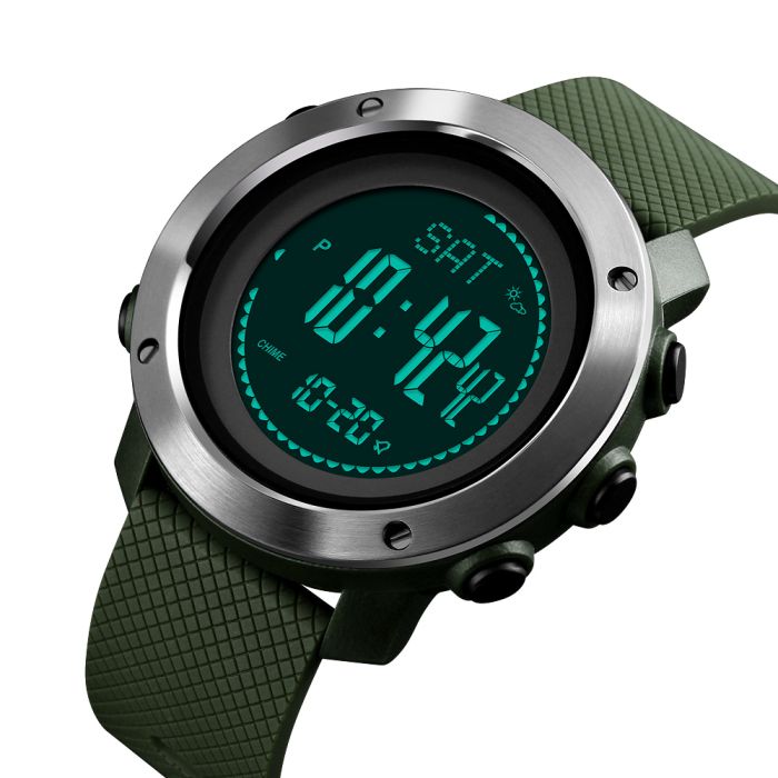 Skmei 1418AG  Army Green + Compass