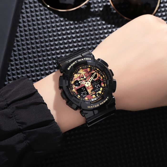 Skmei 1832CMBKGD Black-Gold Camo SALE
