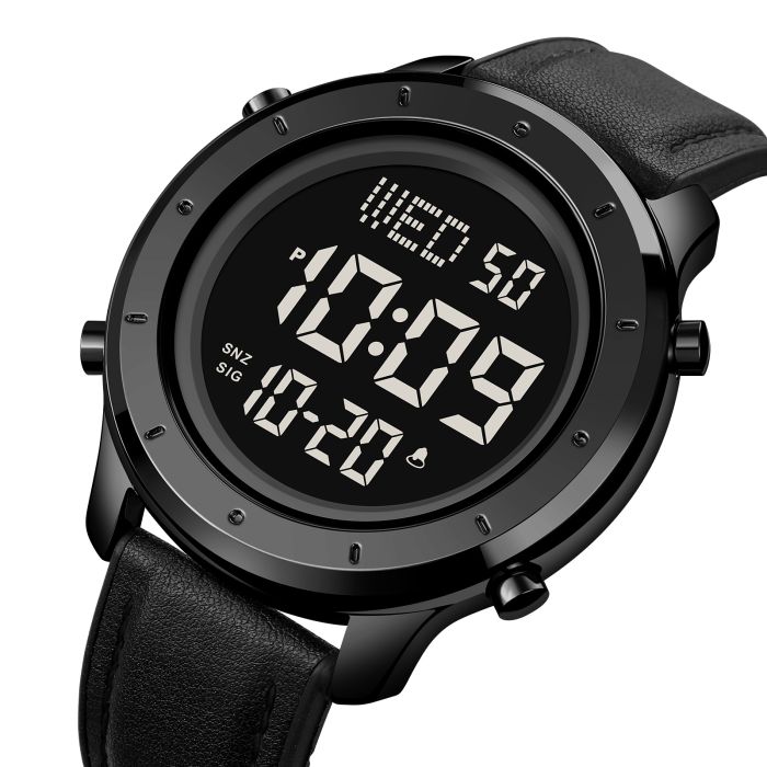 Skmei 1864LBKBK Black-Black Leather SALE