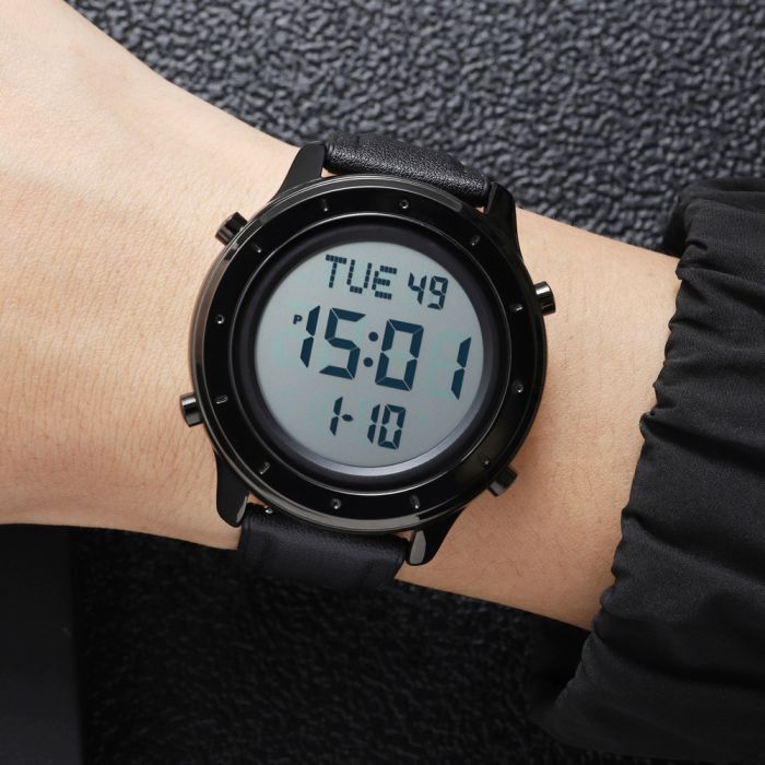 Skmei 1864LBKWT Black-White Leather