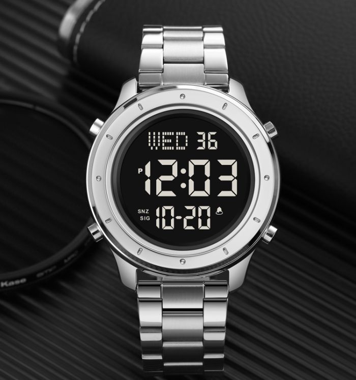 Skmei 1864SSIBK Silver-Black-Steel