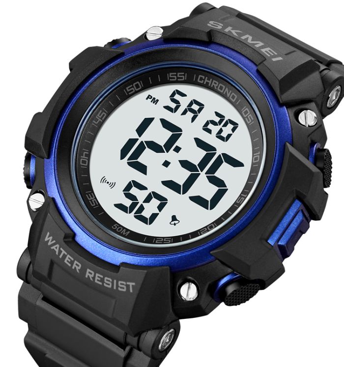Skmei 1886BUWT Black-Blue-White