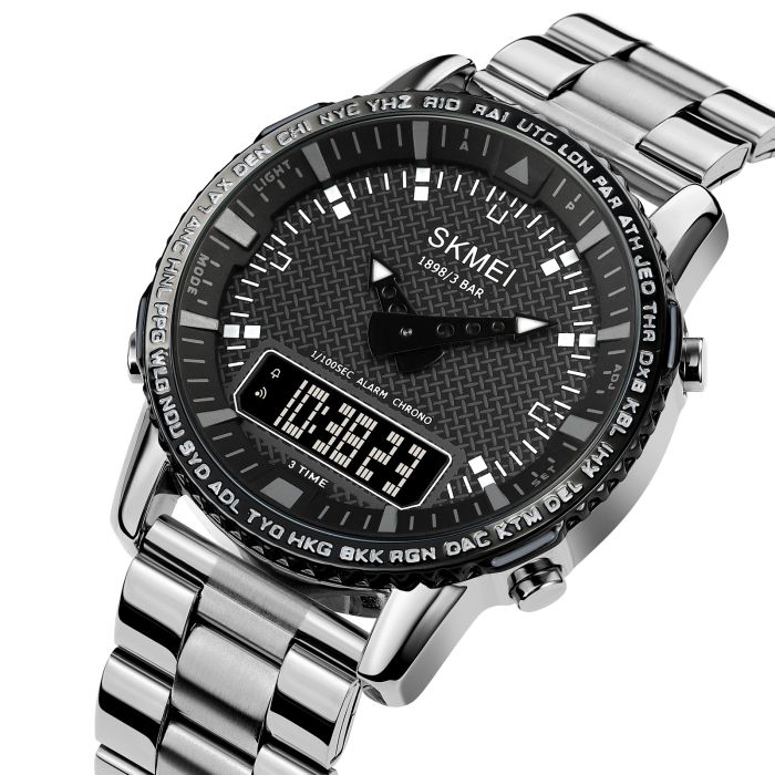 Skmei 1898SIBK Silver-Black