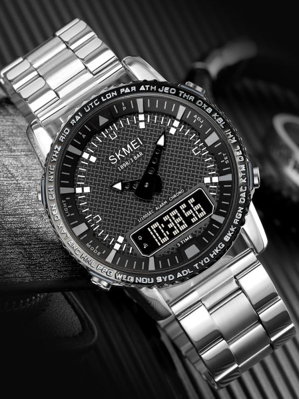 Skmei 1898SIBK Silver-Black