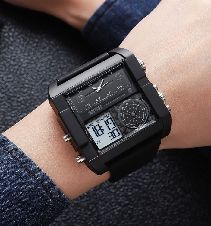 Skmei 2020BKWTBK Black-Black-White