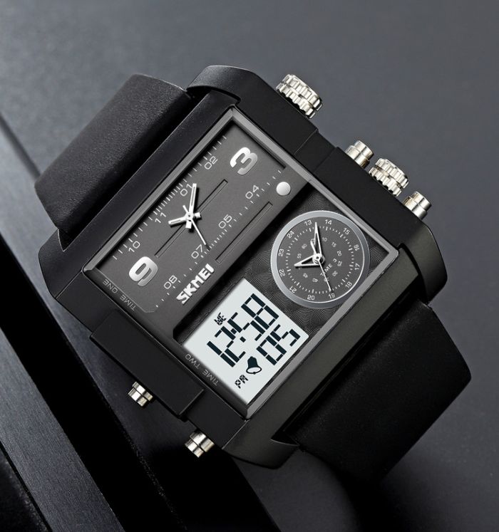 Skmei 2020BKWTBK Black-Black-White