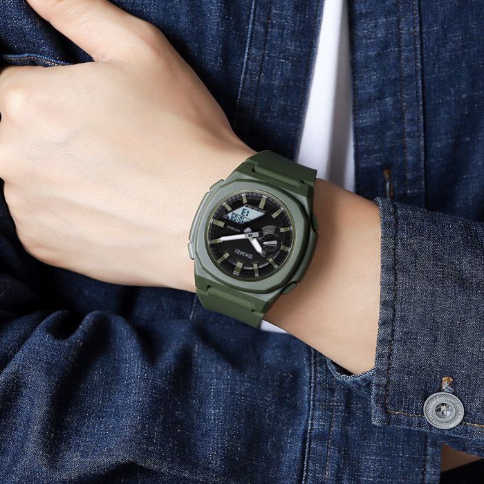 Skmei 2091AGWT Army Green White