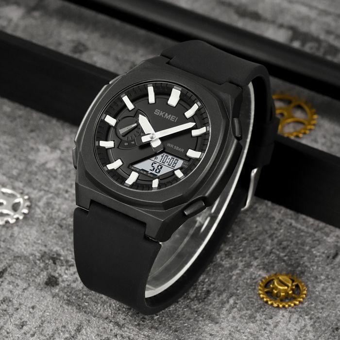 Skmei 2091BKWTWT Black-White White