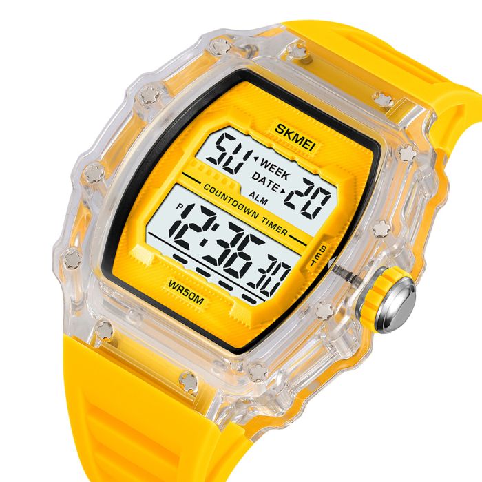 Skmei 2296WTYL White-Yellow