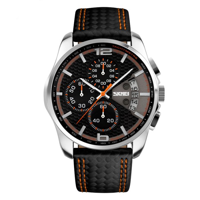 Skmei 9106OG Silver-Black-Orange