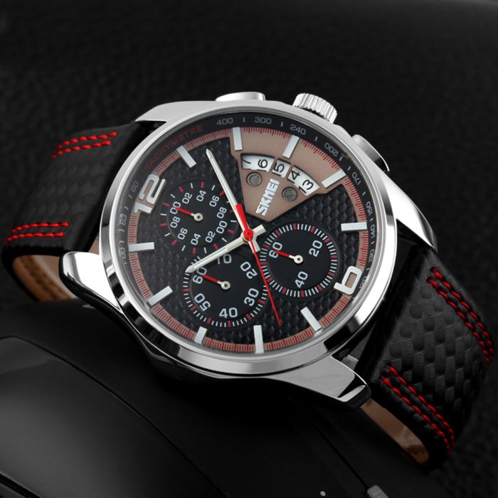 Skmei 9106RD Silver-Black-Red