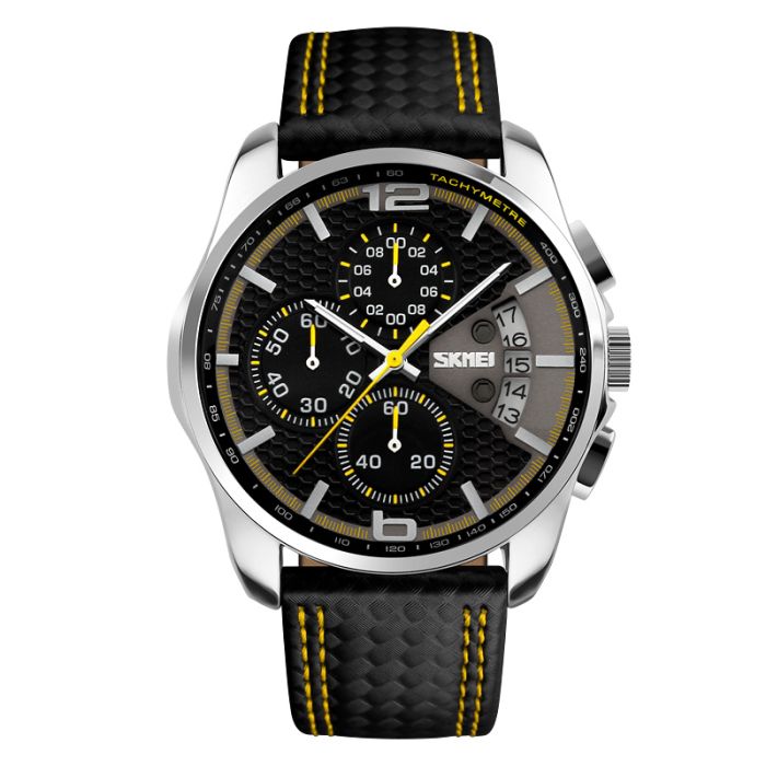 Skmei 9106YL Silver-Black-Yellow