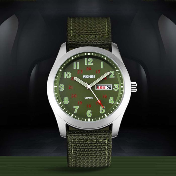 Skmei 9112GN Silver-Green 