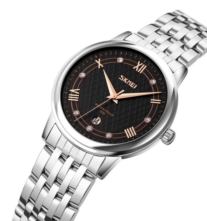 Skmei 9272SIBK-S Silver-Black Lady