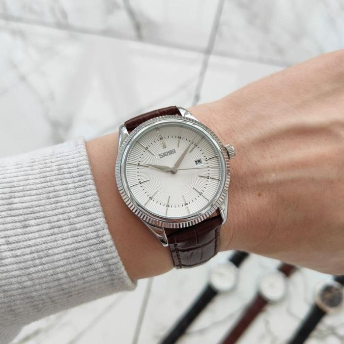 Skmei 9298SISIBN Silver Silver-Brown