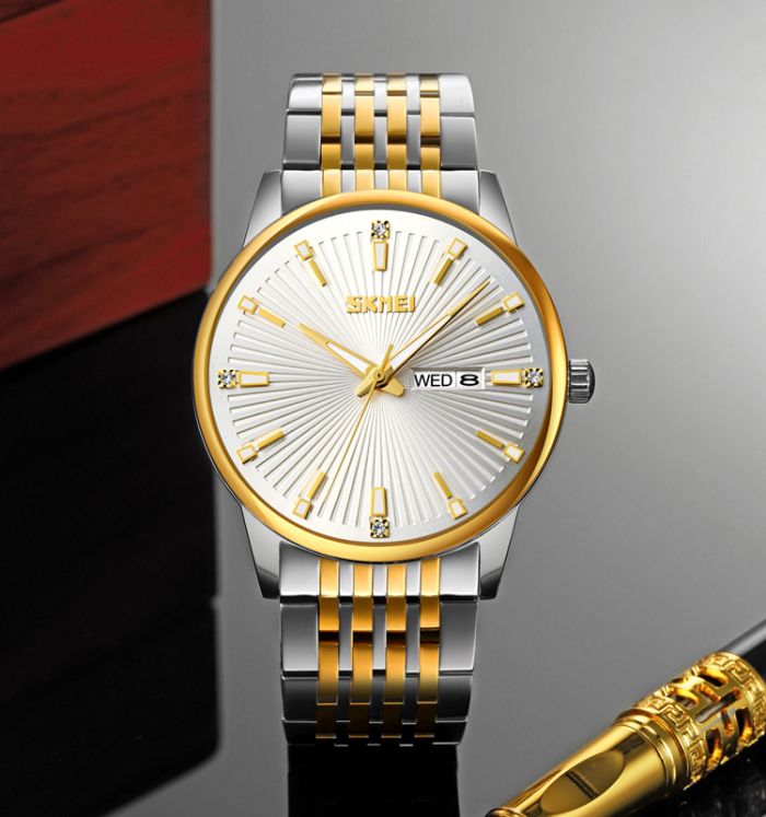 Skmei 9323TGDSI Silver/Gold-Silver