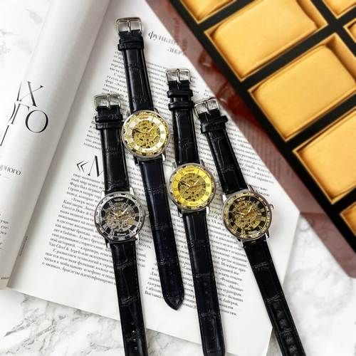 Winner 8012 Diamonds Automatic Black-Silver-Gold-Black
