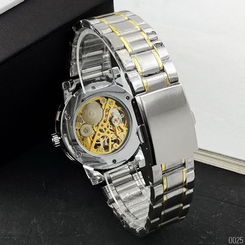 Winner 8012 Diamonds Automatic Silver-Black-Gold